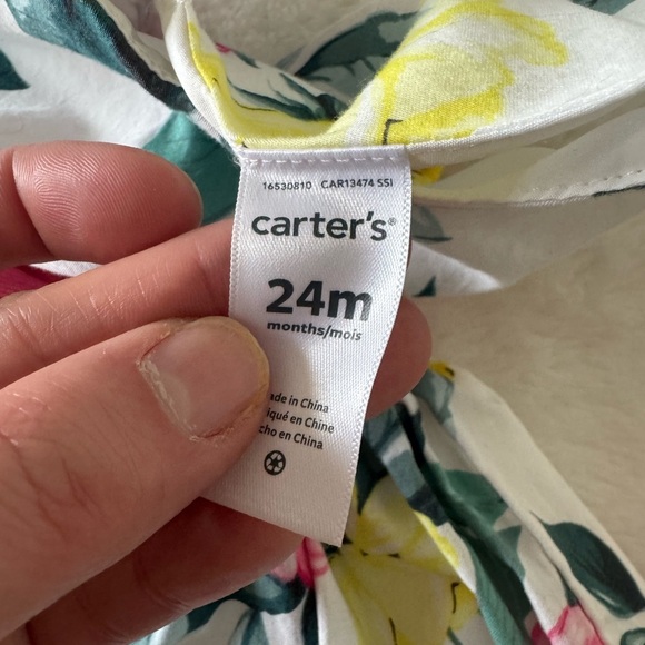 Carter's floral Easter Spring toddler girl dress size 24 months - Picture 4 of 4